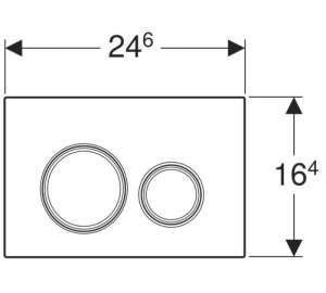 Кнопка змиву Geberit Sigma 21, скло чорне 115.884.SJ.1