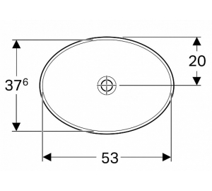 Раковина Geberit VariForm 55х40 см 500.719.01.2