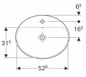 Раковина Geberit VariForm 55х45 см 500.721.01.2