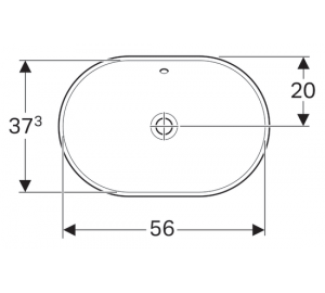 Раковина Geberit VariForm 60х40 см 500.729.01.2