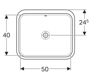 Раковина Geberit VariForm 50х49 см 500.765.01.2