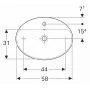 Раковина Geberit VariForm 60х45 см 500.772.01.2