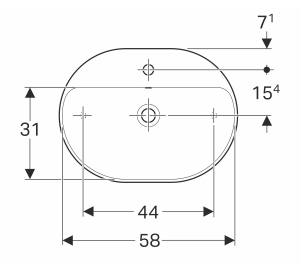 Раковина Geberit VariForm 60х45 см 500.777.01.2