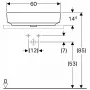  Раковина Geberit VariForm 60х45 см 500.781.01.2