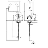 Змішувач для кухні Gessi Officine, Finox (60057149)