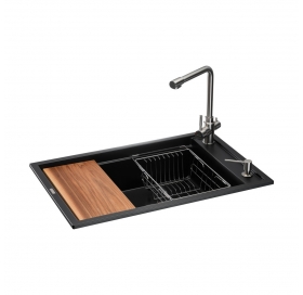 Кухонная станция GRANADO Optimal Estella Black shine ksg0201