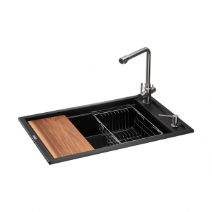 Кухонная станция GRANADO Optimal Estella Black shine ksg0201