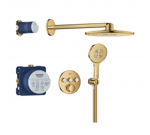 Душевая система скрытого монтажа Grohe Grohtherm SmartControl c SmartActive 310 34863GL0 Золото