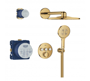 Душевая система скрытого монтажа Grohe Grohtherm SmartControl c SmartActive 310 34863GL0 Золото
