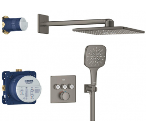 Комплект прихованого монтажу для ванни та душу Grohe Grohtherm SmartControl, 34864AL0 Графіт матовий