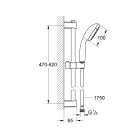 Душовий гарнітур Grohe QuickFix Vitalio Start 100 279482430