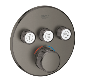 Душевая система скрытого монтажа с изливом Grohe Grohtherm SmartControl KIT34862AL0UA Графит матовый