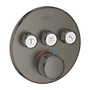Душевая система скрытого монтажа с изливом Grohe Grohtherm SmartControl KIT34862AL0UA Графит матовый
