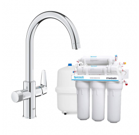 Комплект для фільтрації води за технологією зворотного осмосу Ecosoft Standard +Grohe  Blue Pure StartCurve (MO55030592)