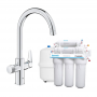 Комплект для фильтрации воды по технологии обратного осмоса Ecosoft Standard + Grohe  Blue Pure StartCurve (MO55030592)