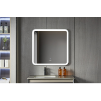 Дзеркало квадратне Insana LED 282 W 70x70 см з LED-підсвічуванням, (Білий) А0053338