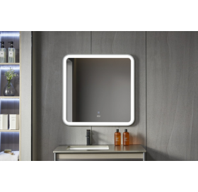 Дзеркало квадратне Insana LED 282 W 70x70 см з LED-підсвічуванням, (Білий) А0053338