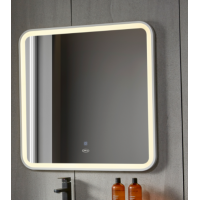 Дзеркало квадратне Insana LED 282 W 70x70 см з LED-підсвічуванням, (Білий) А0053338