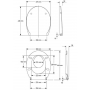 Сидіння для унітазу Kolo REKORD/NOVA PRO/ FAMILY, Duroplast, K90118000