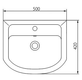 Раковина Kolo Proxy 50см 102950UA