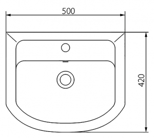 Раковина Kolo Proxy 50см 102950UA
