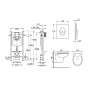 Комплект унитаза с инсталляцией 4 в 1 Grohe Solido Start UA38971964A
