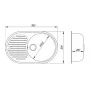 Кухонная мойка Lidz 780x500/200 COL-06 (LIDZCOL06780500200)