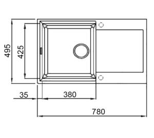 Кухонная мойка Lidz 790x495/230 GRA-09 (LIDZGRA09790495230)