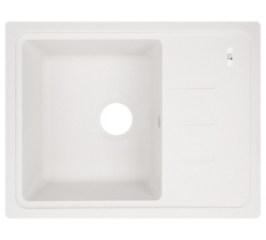 Кухонна мийка Lidz 620x435/200 WHI-01 (LIDZWHI01620435200)