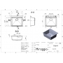 Мийка кухонна Miraggio LAGOON 540 gray 0001140