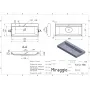 Умывальник Miraggio Varna 900 Глянец