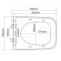 Унитаз с функцией биде  Mixxus Premium ELLIPSE-1301-R MP6659