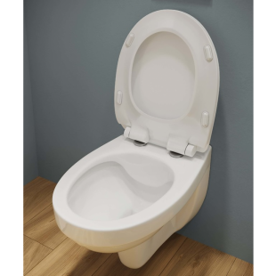 Инсталляционная система OLI OLI80  c подвесным унитазом  Cersanit CERSANIA с сиденьем soft-close  с клавишей смыва Iplate 670004+885342+S701-554