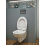 Инсталляционная система OLI OLI80  c подвесным унитазом  Cersanit CERSANIA с сиденьем soft-close  с клавишей смыва Iplate 670004+885342+S701-554