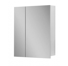 Зеркальный шкаф ПІК Базис 60 з зеркалом на фасадах 60 Grey SH-0560-В
