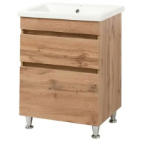Тумба ПІК Мінімал с умывальником КОМО  50 см, T 305019 Mw + UM-5019 (Wood)