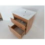 Тумба ПІК Мінімал с умывальником КОМО  50 см, T 305019 Mw + UM-5019 (Wood)