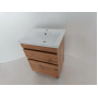 Тумба ПІК Мінімал с умывальником КОМО  50 см, T 305019 Mw + UM-5019 (Wood)