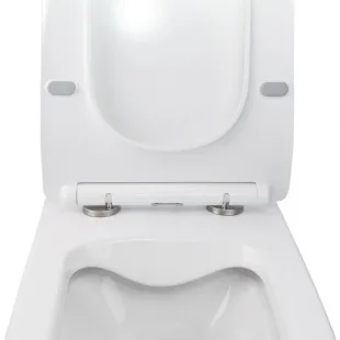 Унитаз подвесной Qtap Crow WHI 5170 безободковый с сидением дюропласт soft-close