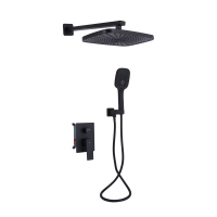 Душовий комплект Qtap Gemini, Matt Black QTGEM113BLM45697