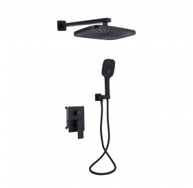 Душовий комплект Qtap Gemini, Matt Black QTGEM113BLM45697