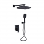 Душовий комплект Qtap Gemini, Matt Black QTGEM113BLM45697