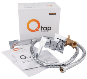 Набор для гигиенического душа Qtap Inspai-Varius V00440201 CRM скрытого монтажа