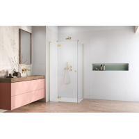 Душова кабіна RADAWAY Garda Brushed Gold KDJ 120x70x195 10700120-99-01L+1070070-01-01