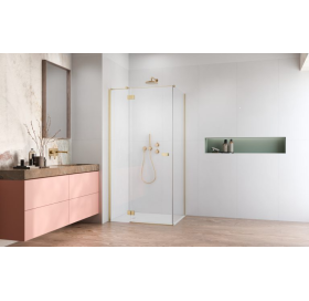 Душова кабіна RADAWAY Garda Brushed Gold KDJ 120x70x195 10700120-99-01L+1070070-01-01