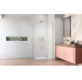 Душова кабіна RADAWAY Garda Brushed Gold KDJ 120x70x195 10700120-99-01R+1070070-01-01