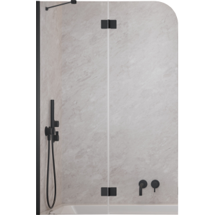 Шторка на ванну Radaway Garda Black PND II 1200Rx1500 прозоре 10720120-54-01R