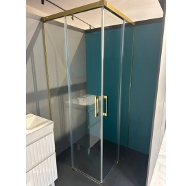 Душова кабіна RADAWAY Idea Gold KDD 900x900x2005 золото/прозоре скло 387060-09-01R+387060-09-01L