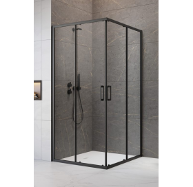 Душова кабіна квадратна Radaway Premium Pro Black KDD Transparent 80x80x200, чорний, безпечне скло, 1017080-54-01R+1017080-54-01L