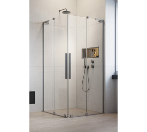 Душевая кабина квадратная Radaway Furo SL Brushed Nickel KDD Transparent 90x90x200, никель, безопасное стекло, 10305090-91-01L+10305090-91-01R